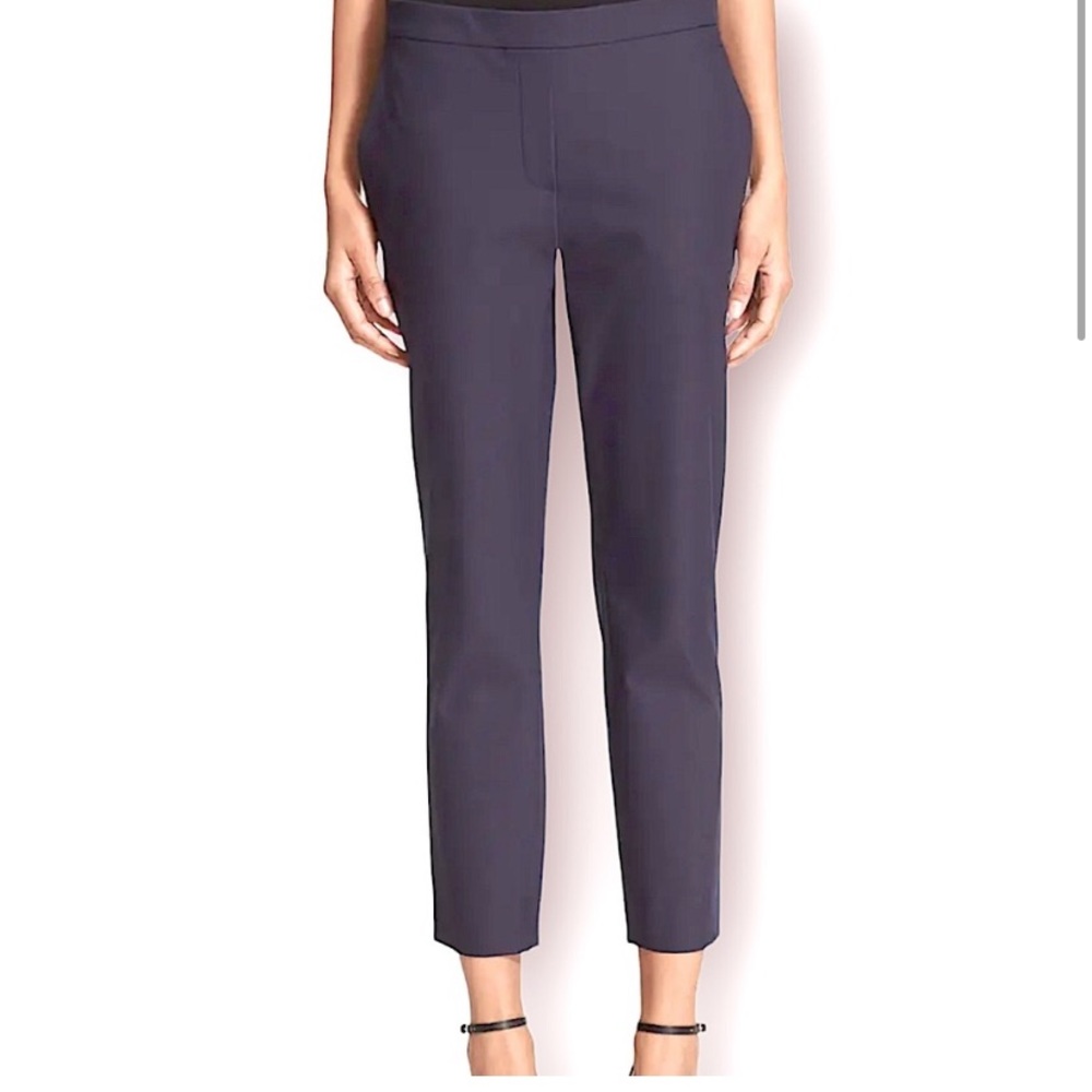 THEORY Navy THANIEL Pull On Tapered Leg Dress Pant